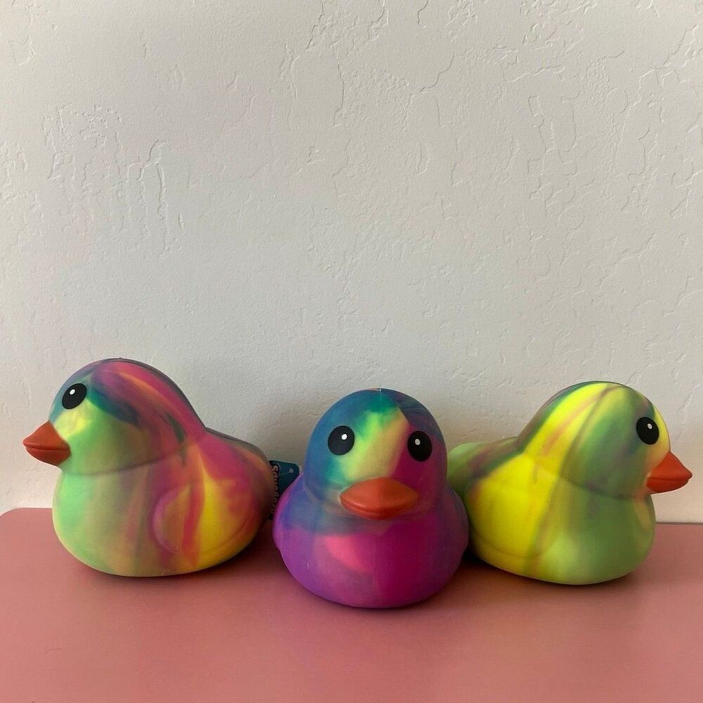 Tye Dye Duck TikTok Viral Sunny Days Squeezy Squishy random